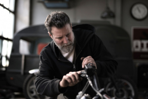 man repairing