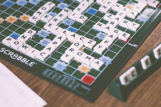 scrabble board game